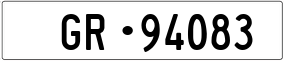 Truck License Plate